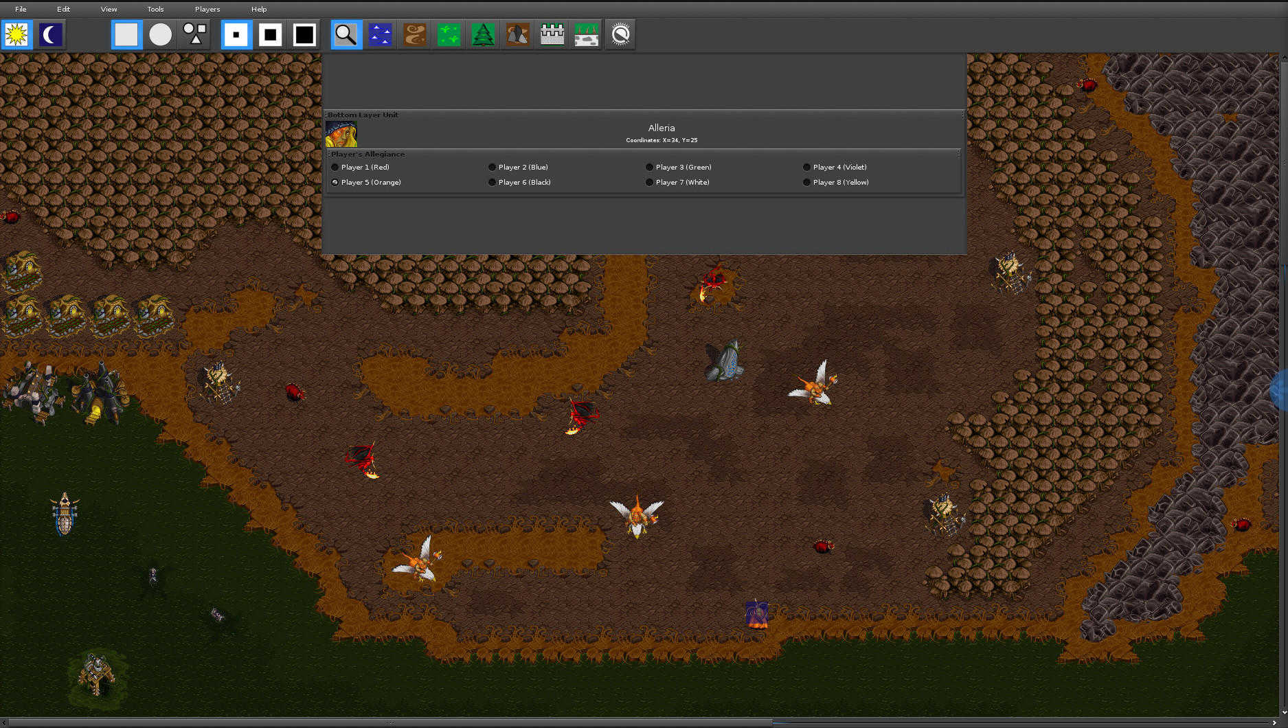 Unofficial Warcraft II World Map Editor